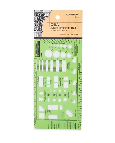 Rapidesign CBA Architectural Template, 1 Each  (R33)