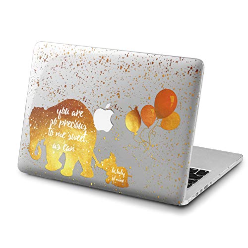 Lex Altern MacBook Pro 15 inch 2018 Case Cute Elephant Mac Air 13 2017 A1989 A1708 A1466 Retina Cartoon Mother Child 12 Cover Plant Hard 11 Shell Apple Clear 2016 Balloon Laptop Protective Print