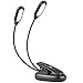 GLORIOUS-LITE 10 LED Book Light/Clip Light/Reading Light/Clip On Lamp/Music Stand Light/Portable Light Color Adjustable/USB and Battery Operated/Clip on Light for Bed,Travel, E-Reader,Desk,Computer