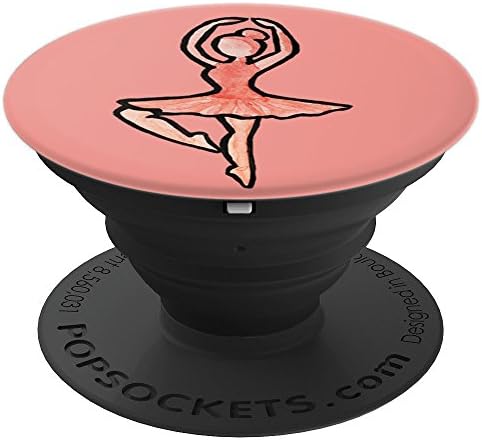 Pink Ballerina design cute - PopSockets Grip and Stand for Phones and Tablets