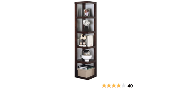 Coaster Home Furnishings 5 Tier Corner Bookcase Cappuccino Furniture Decor Amazon Com