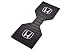2013-2014 Honda Accord Coupe Carbon Fiber Front Cupholder Accents, CF Aluminum/Black, Honda Emblem