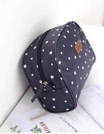 Cozymom Navy Star Zipper Pouch, Pencil Pouch, Gadget Bag, Make up Bag,cosmetic Bag ,Tardis Bag