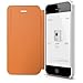 elago iPhone SE case, [Leather Flip][Orange] - [Handmade][Screen Protection][Premium Hybrid Construction] - for iPhone SE/5/5S