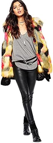 Ladies Black Parka Coat With Faux Fur Trim