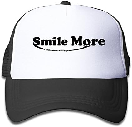 Child Smile More Baseball Visor Cap Black