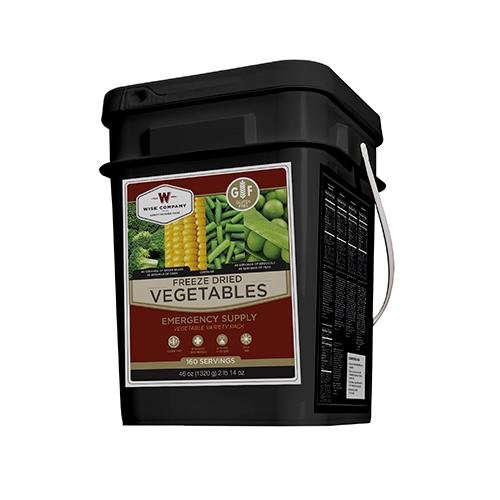 UPC 851238005363, Wise Foods Freeze Dried Vegetable 160 Servings Gluten Free, Black