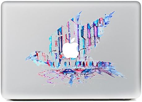 H4S Removable Decorative PVC Macbook Decals Skin Stickers Mac Cover Decal for Apple Macbook Pro Air Retina13 Inch A1278 A1369 A1466 A1304 A1425 A1502,Bird Sketch Pattern