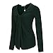 Fashion Twist Knot Front Rayon Tshirt Blouse Clothing For Women Green XL