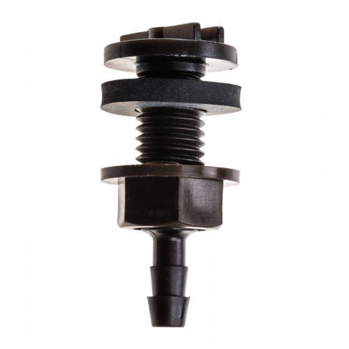 Blumat 4 Pack - Thru-Hull Tank Connector Bulkhead Fitting to 8mm for Irrigation and Automatic Watering