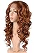 TOFAFA Auburn Brown Synthetic Lace Front Wigs for Women,Fashion Curly Wavy Hair Wig Daily Costume (18 inches,30)