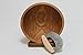 Cherry Wood Chopping Bowl Set - 12 Inch Cherry Bowl & Mezzaluna (Ulu) Knife - Holland Bowl Mill