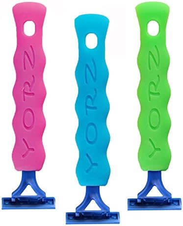 YORZ easy-to-hang personal razor grip for use with most multi-pack disposable razors