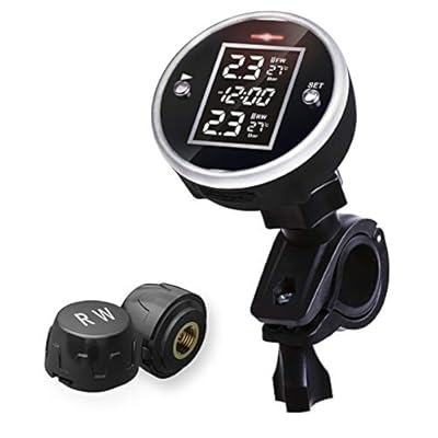 Black TPMS Display Unit Sykik SRTP300 Wireless Motorcycle TPMS - Tire Pressure Monitoring System With 1-Year Warranty Trailer Accessories - Foto 6