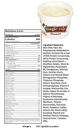 Hormel Healthlabs Magic Cup Fortified Nutrition Dessert Cup Variety Pack (Vanilla, Chocolate, Butter Pecan, Wild Berry, Orange Creme & Vanilla No Sugar Added) 4 ounces (Pack of 24)