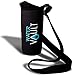 WaterVault Neoprene Bottle Holder, Adjustable Detachable Strap, Shoulder Sling & Hand Carrier -Black Regular