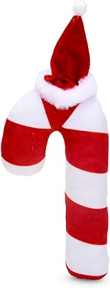 Petface Candy the Christmas Cane Plush Dog Toy with Built-In Squeaker view 6