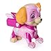 Paw Patrol Mighty Pups Skye Figure with Light-up Badge and Paws with Bonus 12 Stickers Sheet Bundle (2 Items)