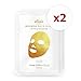 Elixir Lab Cosmetics Korean Face Mask - 24K Gold Facial Sheet Mask - Peel Off Moisturizing Collagen Mask 2 Pack