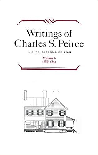 Amazon Com Writings Of Charles S Peirce A Chronological Edition Volume 6 1886 1890 9780253372062 Peirce Charles S Project Peirce Edition Books
