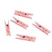 DECORA100 Pieces 1.25 Inch Mini Pink Clothespins for Baby Shower Party Game Favors