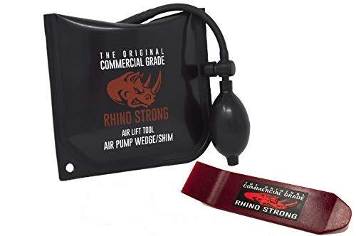 The Original Rhino Strong Commercial Grade Air Wedge Bag Pump Professional Leveling Air Lift Kit & Alignment Tool Inflatable Shim Bag in the Popular Medium Size (Single). - Thumbnail 7