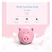 ORICO 3 Port USB 3.0 Hub with Compact TF/SD Flash Memory Card Reader for Windows, Mac OS, Linux (Little Pig-Pink)