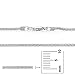 1.9mm Solid .925 Sterling Silver Braided Wheat Chain Necklace, 24 inches