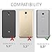 kwmobile Wallet Case Compatible with Xiaomi Redmi Note 4 / Note 4X - Case Fabric and Faux Leather Phone Flip Cover - Grey/Black