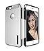 iPhone 6S Plus Case, TOTU Ultra Fit Dual Layer Case, Premium Hybrid Heavy Duty [Shock-Absorption] Protective Case Compatible with Apple iPhone 6 plus (2014) and iPhone 6S Plus (2015) - Silver / Black
