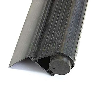 Garage Door Super Bottom Weather Seal with Aluminum Retainer T Style Retainer: 2", Length: 16 Foot