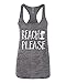 Beach Tank Top Beach Please Women's Burnout Racerback Tank