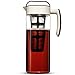 Komax Large Cold Brew Coffee Maker 2 quart (8 Cups) Tritan Pitcher - With Stainless Steel Mesh Infuser - Air Tight Seal, Space Saving Square Design For Concentrated Hot or Cold Beverages