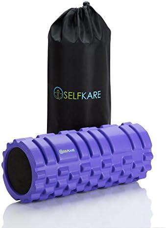 SelfKare Fitness Extra Firm Massage Foam Roller, 13 Inches - Purple