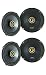 KICKER (4) 43CSC654 CSC65 6.5" 6-1/2" 1200w 4-Ohm Car Audio Coaxial Speakers