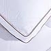 puredown® Goose Feathers and Down Pillow for Sleeping Gusseted Bed Hotel Collection Pillows, Queen, Set of 2