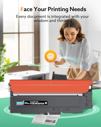 KEENKLE 117A W2070A Compatible Toner for HP W2070A 117A Black for HP Color Laser 150nw 150a 150w Color Laser MFP 179fnw 178nw 178nwg 179fwg (Black, 2-Pack)