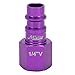 Milton ColorFit Coupler & Plug Kit (5 Piece), Hi-Flo V-Style 1/4 NPT Purple, S-305VKIT