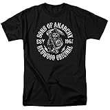 Sons of Anarchy Grim Reaper T Shirt (Medium) Black