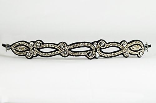 Pink Pewter Women's Silver Hand Beaded Mireya Detachable Stretch Headband Silver One Size