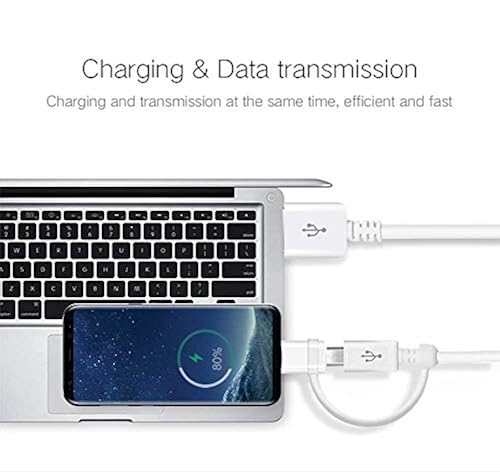 Full 5A USB Data Cable Works for Google Pixel 4a with MicroUSB and