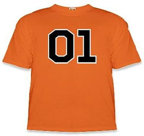 Dukes of Hazzard "01" General Lee Childrens T-Shirt Orange