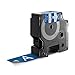 DYMO Rhino Adhesive Vinyl Label Tape, 1-inch, 18-Foot Cassette, Blue (1805423)