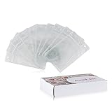 ACELIST Badge Holder, Waterproof PVC ID Card Holder, Clear, Vertical Style, 10-pack