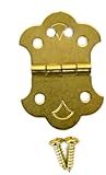 Cigar Box Guitar Brass Hinge Tailpiece for 4-String CBGs