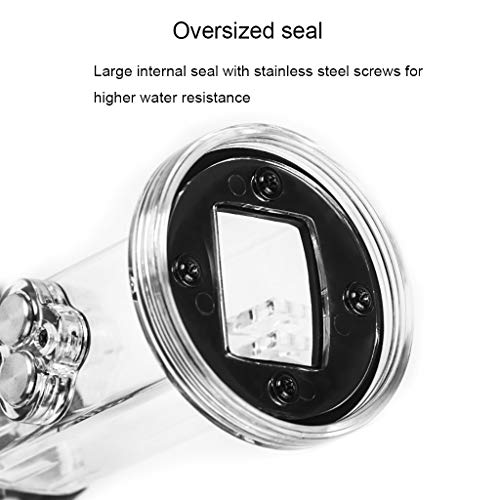 Efaster Sports Camera Waterproof Housing Case Protective Cover,Protective Underwater Diving Shell 60 Meters Waterproof Housing Case for DJI OSMO Pocket Camera (Clear)