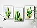 Canvas Wall Art Cactus Picture Canvas Prints Desert Plant Painting Stretched and Framed Ready to Hang for Home Office Wall Decor 12x16inchx3panels