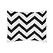 Sweet Jojo Designs 4-Piece Black and White Chevron Children's and Kids Zig Zag Girl or Boy Twin Bedding Set Collection