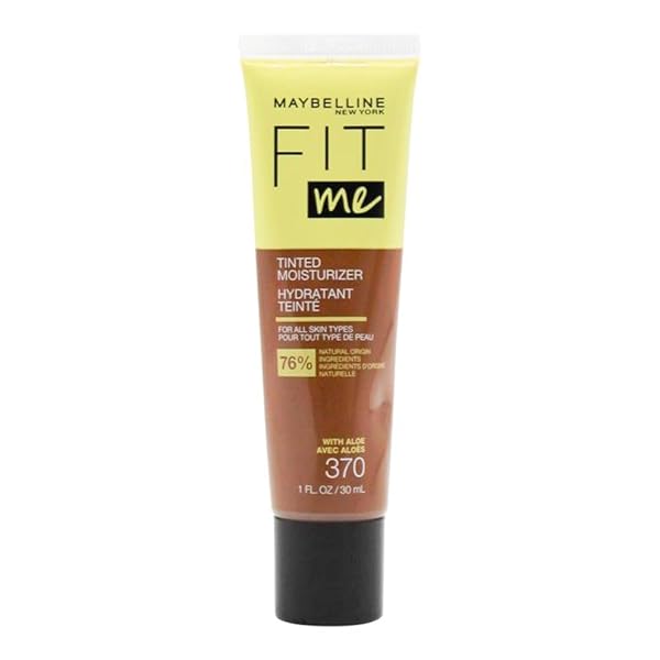 MAYBELLINE FIT ME TINTED MOISTURIZER, NATURAL COVERAGE, FACE MAKEUP, 370, 1 COUNT