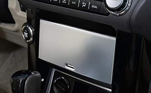 LingStore ABS Matte Chrome for Toyota Prado Car Accessories 2010-2017 Car Console Storage Box Frame Panel Cover Trim